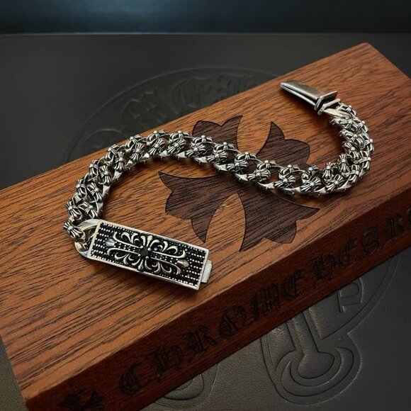 Chrome Hearts Bracelet OG Style 925 Silver Chain - Picture 4 of 7